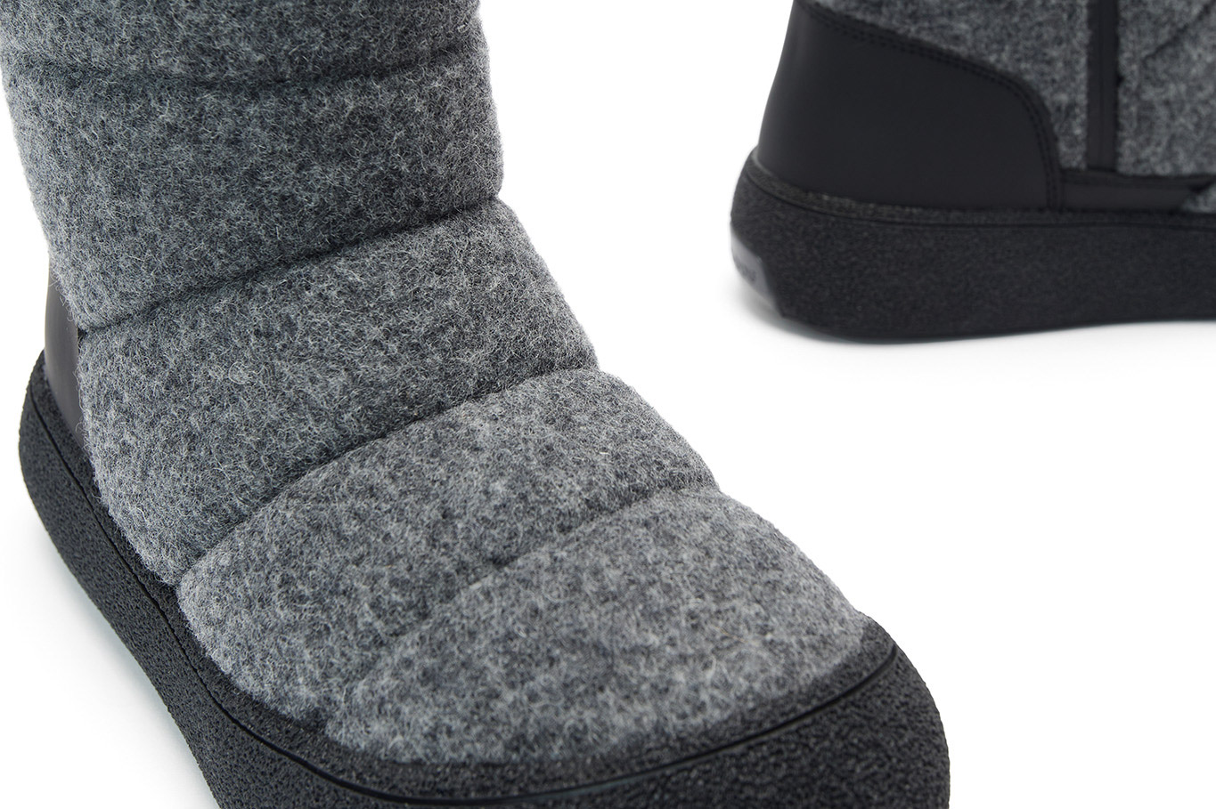 полусапоги 30244AW-0814 серый шерсть, фото 3